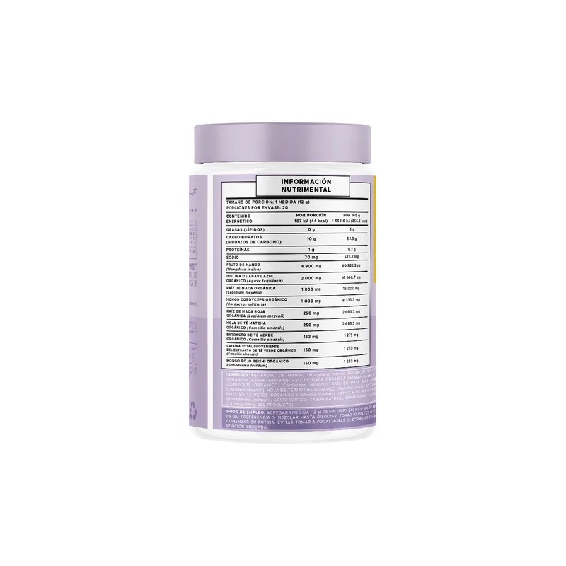 Suplemento Alimenticio Pre Entreno Focus 240g Pure Form Sabor Guava