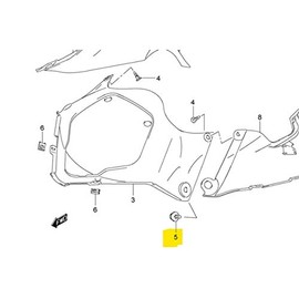 Suzuki OEM Cowling Clip GSXR GSX1300 DL GSX 09409-07333