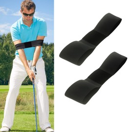 QeeHeng Golf Training Auxiliary Swing Arm Belt, 2 Pieces Golf Swing Posture Correction Belt Muscle Memory Correction Shape