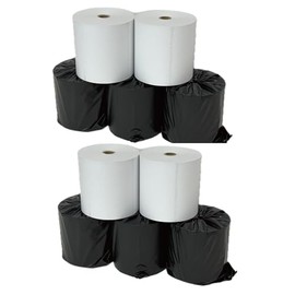 ZAZ Receipt Roll, 2.3 inches (58 mm) Width x 1.6 inches (40 mm) Outer Diameter x 0.5 inches (12 mm) Inner Diameter, 10 Rolls, Thermal Cash Register Roll, Individual Packaging, Roll-58-40-12-10