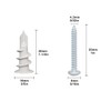 Self Drilling Drywall Plastic Anchors with Screws, Expansion Screws 100