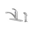 Project Source Stainless Steel Pvd Single Handle Mid-arc Kitchen Faucet