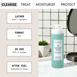 Naturium The Multi-Vitamin Daily Nutrients Body Wash, Hydrating Cleanser, 16.9 oz