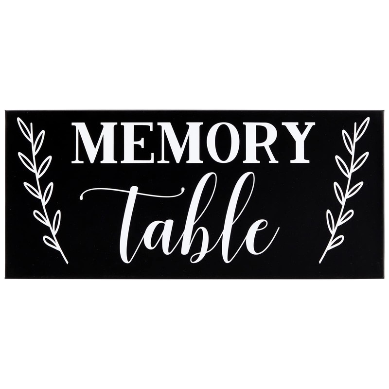 2 Card Sign Set for Funeral Memory Table, Please Share
