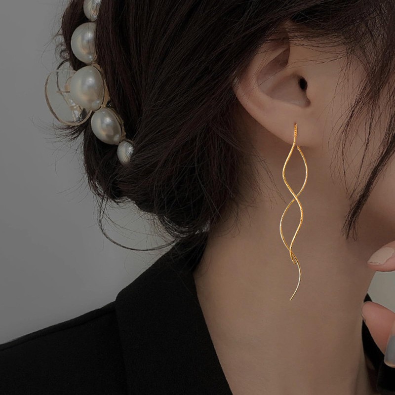 Stocking Stuffers Holiday Outfits for Women 2024 Threader Earrings for