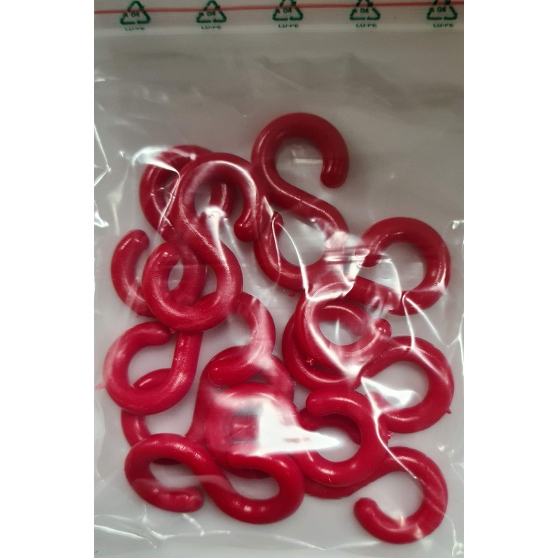 UvV Pack of 10 Chain Connectors, S-Hooks for Hanging Plastic