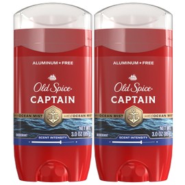 Old Spice Desodorante Aluminio Hombres Protección Contra Olores Frescura Aroma Duradero Capitán Bergamota Onzas Paquete