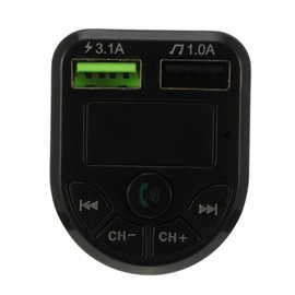 Gadpiparty Wireless Audio Receiver Car Adapter Dual USB Player Handsfree Streaming Backlight Compatible with Smartphones Supports Hands Calling