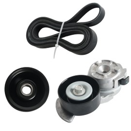 90K-38189A Serpentine Drive Belt Tensioner Idler Pulley Kit,for Ford Grand Marquis Crown Victoria,for Lincoln Town Car,for Mercury Grand Marquis 4.6L 2000 2001 2002,Belt Tensioner 38189 36100 6PK2310