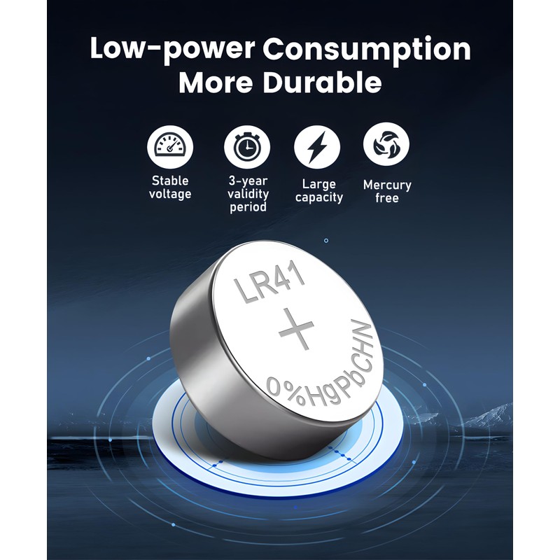 YKM 40 Pack LR41 Button Batteries AG3 LR41 L736f L736c