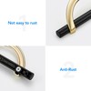 HOME EDIT Brushed Brass & Matte Black Cabinet Pulls, 5