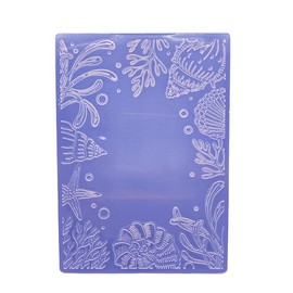 Plastic Embossing Folder A6 Size Underwater World Paper Crafts Plastic Textured Impressions for Card Making Scrapbooking