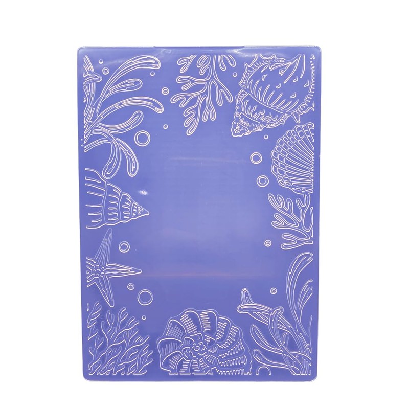 Plastic Embossing Folder A6 Size Underwater World Paper Crafts Plastic
