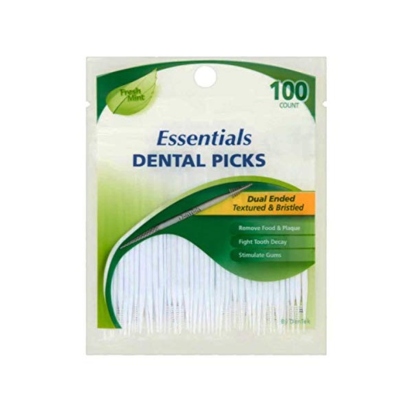 DenTek Essentials Dental Picks - Fresh Mint - 100 per Pack