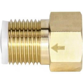 Hardwareeeer Brass One-way Check Valve 1/2" Female to 1/2" Male Thread Backflow Preventer
