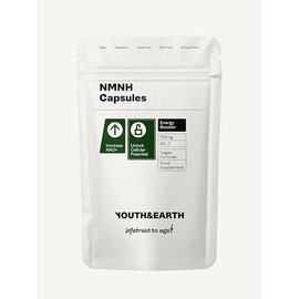 Youth & Earth NADH Supplement - Supports Cellular Energy & Vitality, NAD Support – Made in the UK 60 Vegan Capsules
