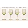 Strong Irish Coat of Arms Green Wine Glass