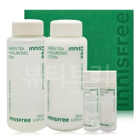 Innisfree Green Tea Hyaluronic Acid Skin Care Set / 이니스프리 그린티 히알루론산 스킨케어 세트