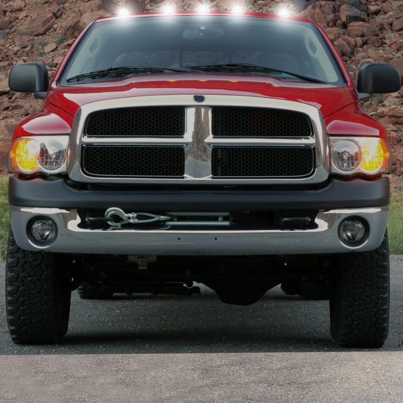 R&F Auto LED Cab Lights 5Pcs Clear Lens Cab Roof