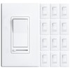 Amico 12 Pack Dimmer Light Switch, Single-Pole or 3-Way Slide