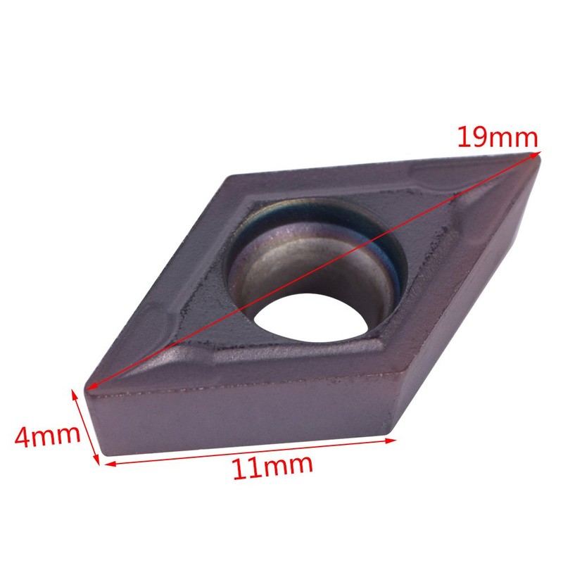 10pcs Diamond Shape Carbide Insert Cutter Machine Lathe Milling Tool