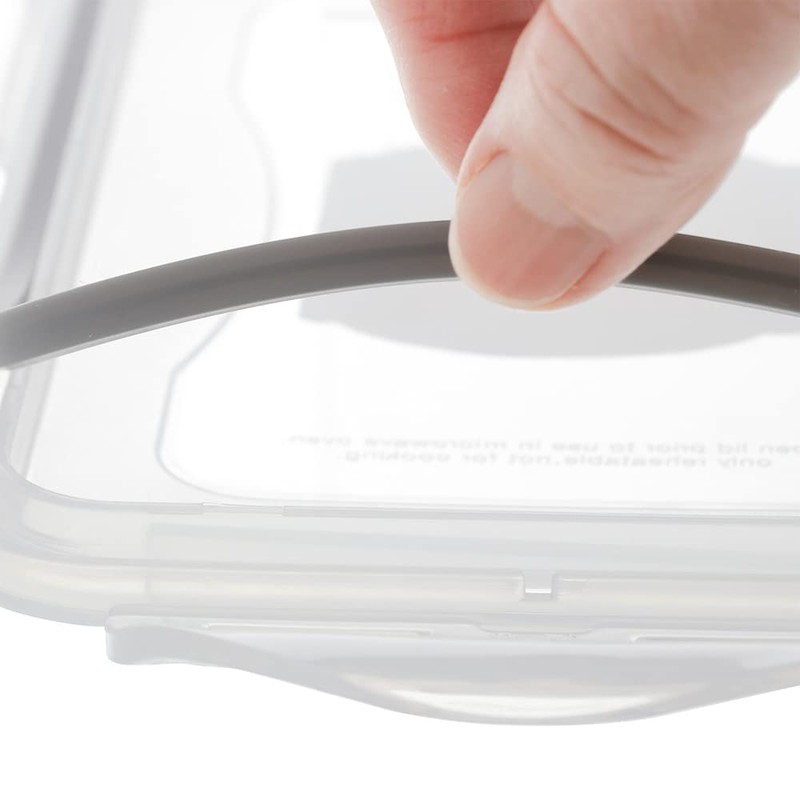 ベストコ ロック&ロック クラシック 550ml 保存容器 長方形 グレー HPL815G