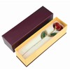 Love Forever Long Stem 24k Gold Foil Trim Red Rose