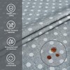 WenYa Polka Dot Tablecloth Wipe Clean Table Cloth Wipeable PVC