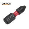 QUARKZMAN Pack of 20 PZ2 Screwdriver Bit 1/4 Inch Hex