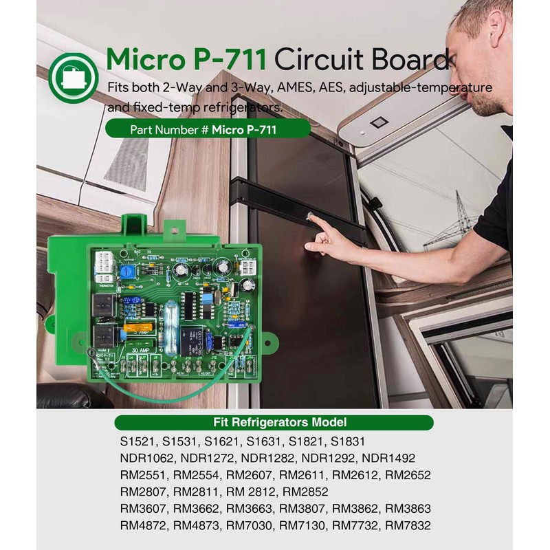 Micro P-711 Circuit Control Board Replacement for 2 Or 3