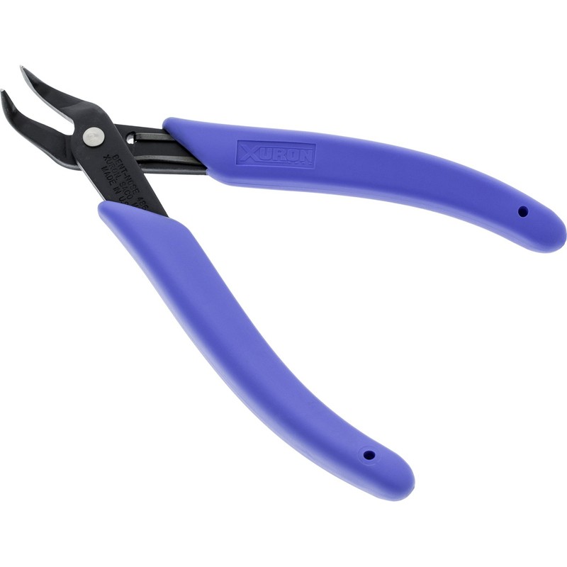 Xuron 486 Long Nose Pliers Curved 90° with Smooth Gripping