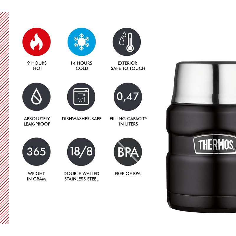 Thermos Stainless King Food Jar, Stainless Steel