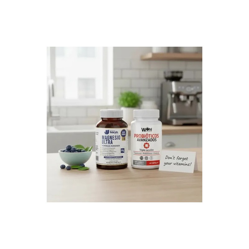 Magnesio Ultra Nutrientes Vidalabs México Probióticos Avanzados Whl Sabor Sin