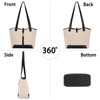 SENDEFN Women's Tote Bag, Canvas Shoulder Bag, Large, Large Capacity,