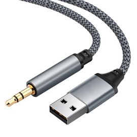 The USB to 3.5mm stereo cable uses oxygen-free copper core wire and high-quality DAC digital audio chips, effectively reducing audio transmission loss and providing better signal and sound quality