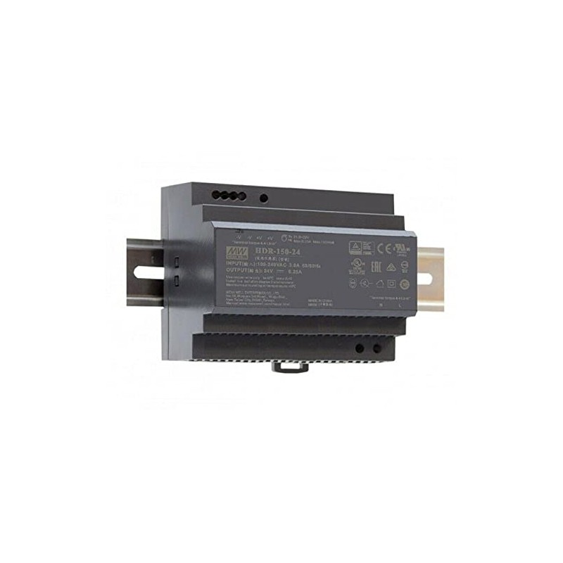 Meanwell HDR-150-24 150W 24V 6.25A DIN Rail Power Supply DIN