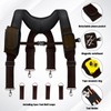 UMYLOV Tool Belt Suspenders for Men, Adjustable Padded Carpenter Tool