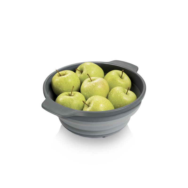 Tescoma Grandchef 24 cm Plastic Folding Dish Drainer - Light