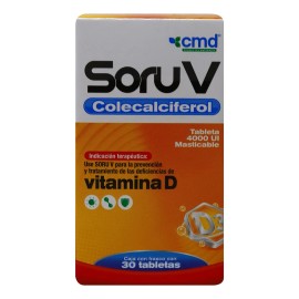 Soru V Caja C/bote De 30 Tabletas Masticables De 4000 Ui.