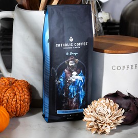 St. Drogo, Patron Saint of Coffee, Ethiopian Medium Roast Catholic Coffee (Whole Bean) 12 ounces