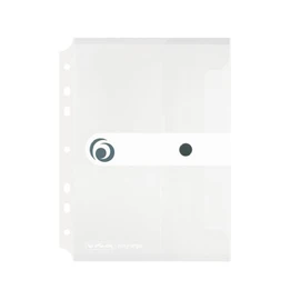 Herlitz A5 Filing Paper Document Folder - Transparent (Pack of 6)