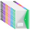 Namvo A4 Plastic Wallets Expandable Die Cut Pockets 12 Folders
