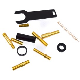 VMS RACING Anti-Theft Retractable Silver 50 Caliber Bullet Stubby Antenna For All Dodge RAM