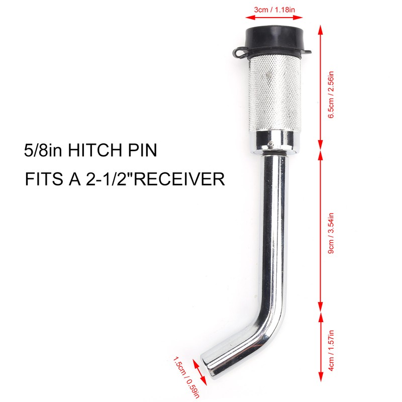 5/8in Bent Pin Lock Carbon Steel Trailer RV Accessory for