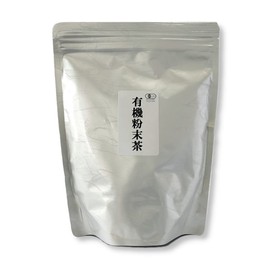 Powdered Tea Organic JAS Certified Green Tea, Commercial Use, Organic Powdered Green Tea, Large Capacity, With Hot or Cold Water, Yamashiro Bussan (Organic Green Tea, 17.6 oz (500 g)
