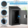 Yaocom Metal Locking Mailbox Wall Mount Key Drop Mailbox for