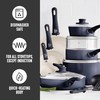 GreenLife 16 Piece Nonstick Cookware Set, Soft Grip Non-Toxic PFAS-Free