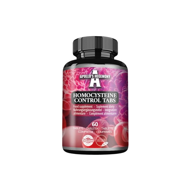 Homocysteine Control - B Vitamins Complex - 60 Vegan Tablets