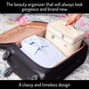 Ellis James Designs Large Travel Makeup Bag for Women -