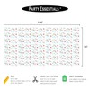 Party Essentials Heavy Duty Disposable 54" x 108" Printed Plastic
